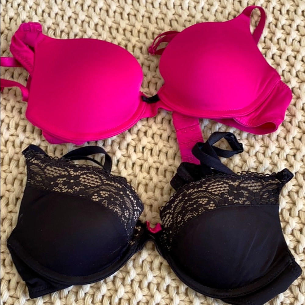 Push up bra size 34A both $10.00